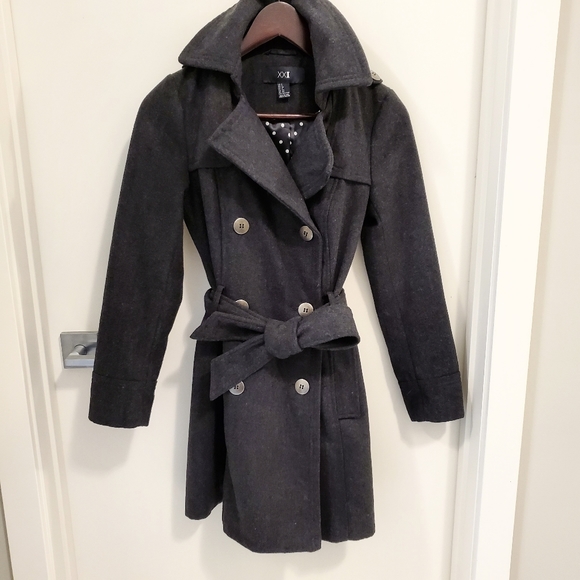 Wool trench coat (xs) - Picture 2 of 9